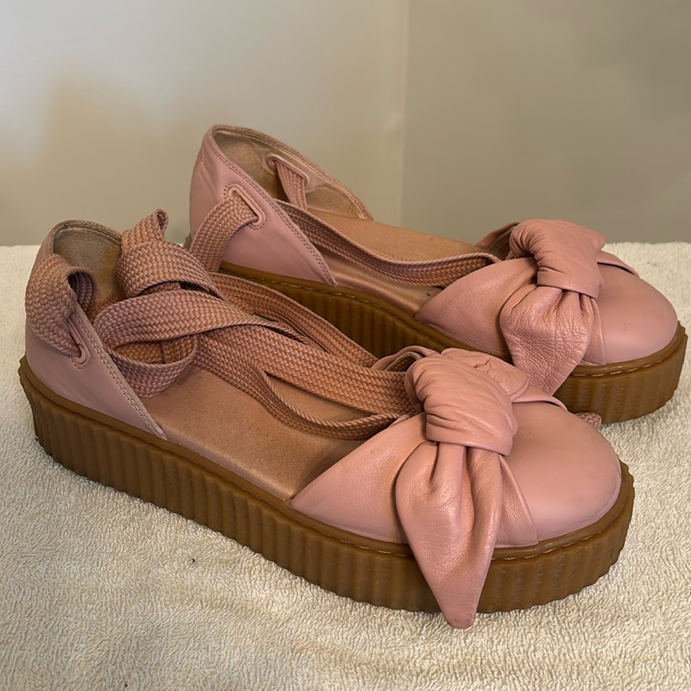 Pink Puma Leg Lace Shoe